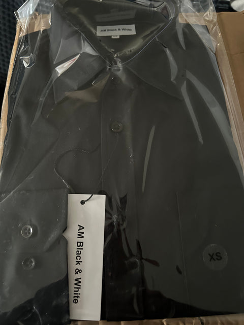 Men's Black Button-Up