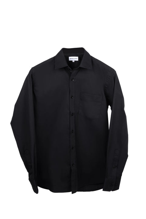 Men's Black Button-Up