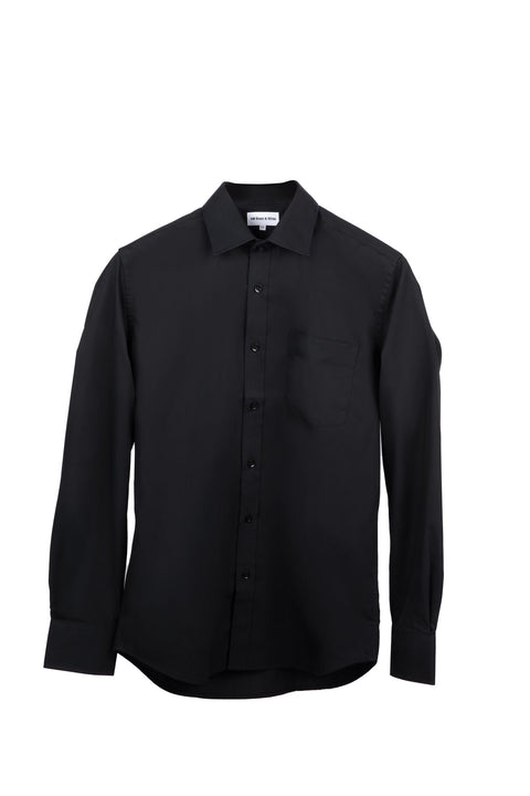 Men's Black Button-Up